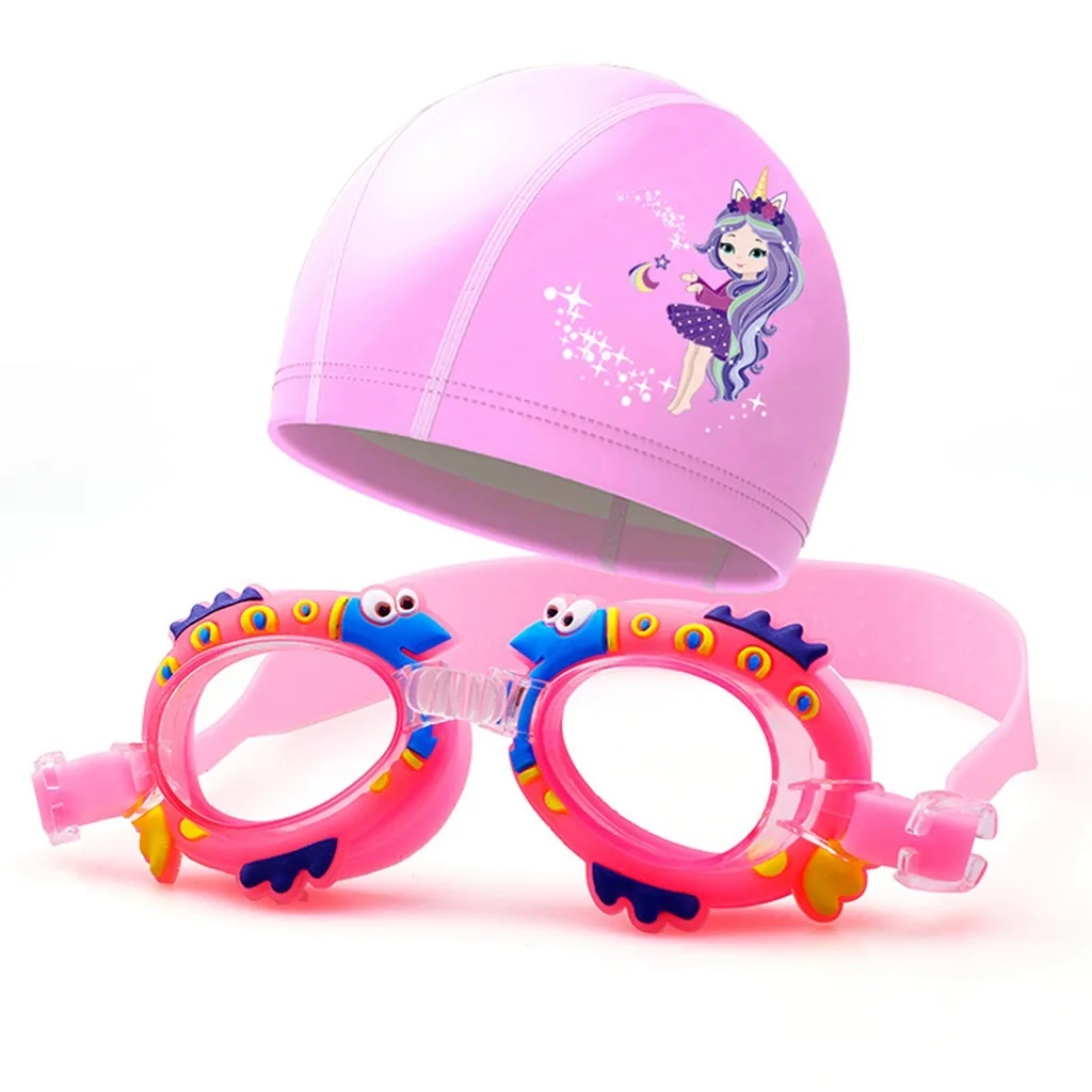 Conjunto Infantil de 2 Peças com Óculos de Natação e Touca AQUAFORGE