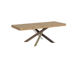 Mesa de Jantar Extensível 90X160/264 Cm Volantis Premium Carvalho Natural Quadro 4/C ITAMOBY