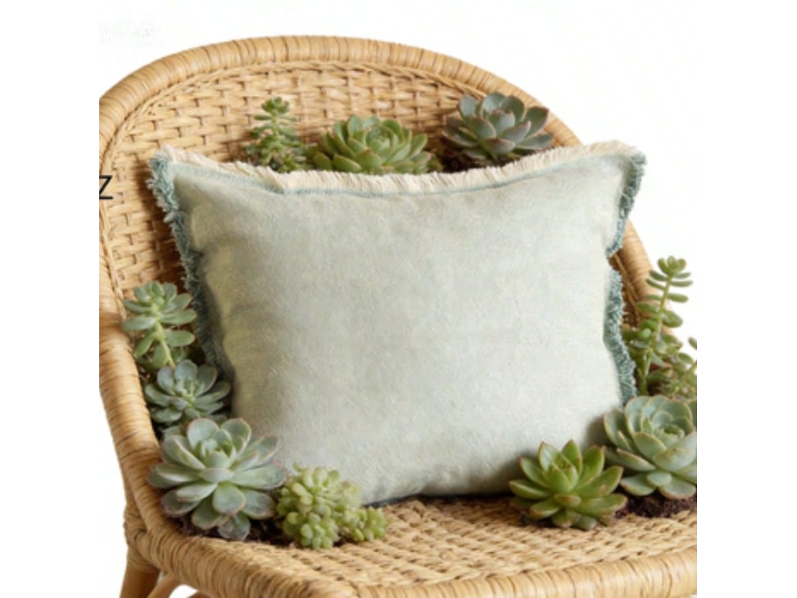 Conjunto Capa Almofada Natural Boho 45x50cm