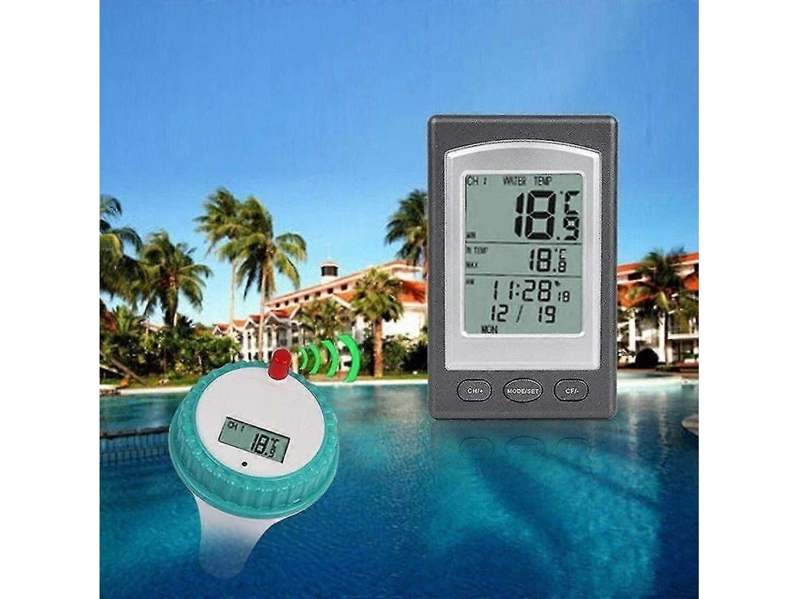 Termômetro Sem Fio Para Piscina - Termômetro Digital Flutuante Para Piscina E Spa
