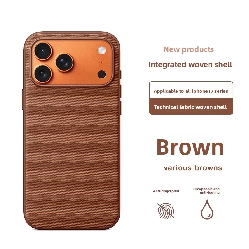 Capa Para Iphone 15 Pro Max (marrom), Resistente A Impactos, Compatível Com Proteção Magnética Magsafe