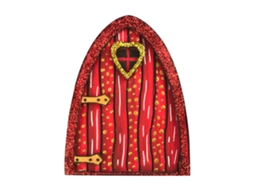 Porta de Conto de Fadas em Madeira para Jardim Decoração de Quintal LAXISCREED