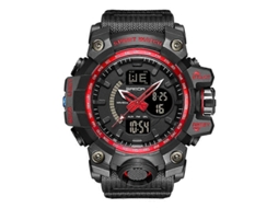 Sanda 3132 Hengrongshen Relógio esportivo multifuncional luminoso masculino com função à prova d'água e data.