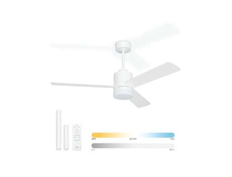 Ventilador De Teto Noaton 14132wwl Canis Com Luz Branca/maple