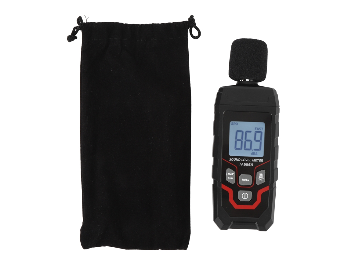 Medidor de Decibéis Portátil, LCD, 30-130dB, Precisão ±1.5dB | S/MARCA