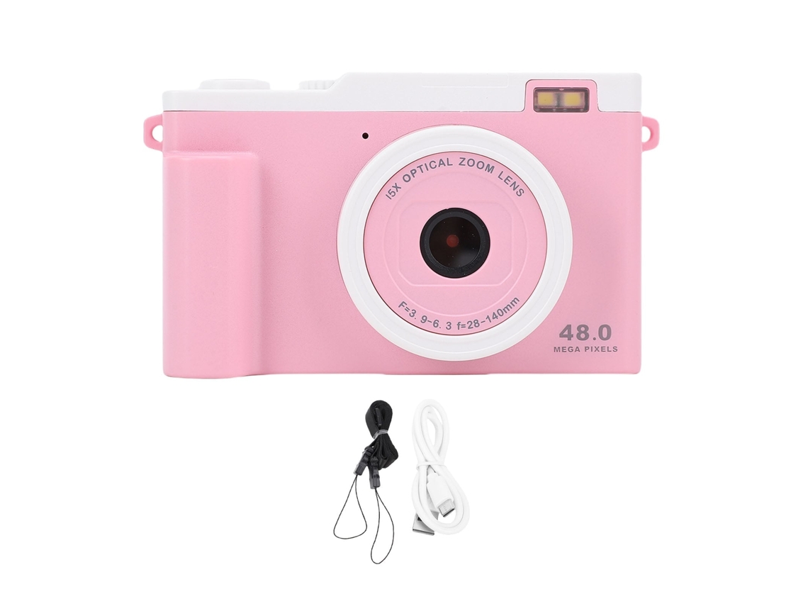 2026 câmera Digital Compacta 1080p 48mp com Autofoco, Câmera Portátil para Vlog e Vídeo