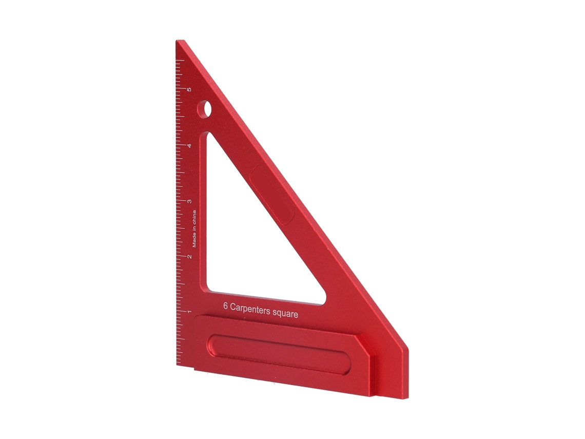Régua Triangular De Alumínio Laxiscreed Para Carpintaria, Sistema Imperial De Alta Durabilidade