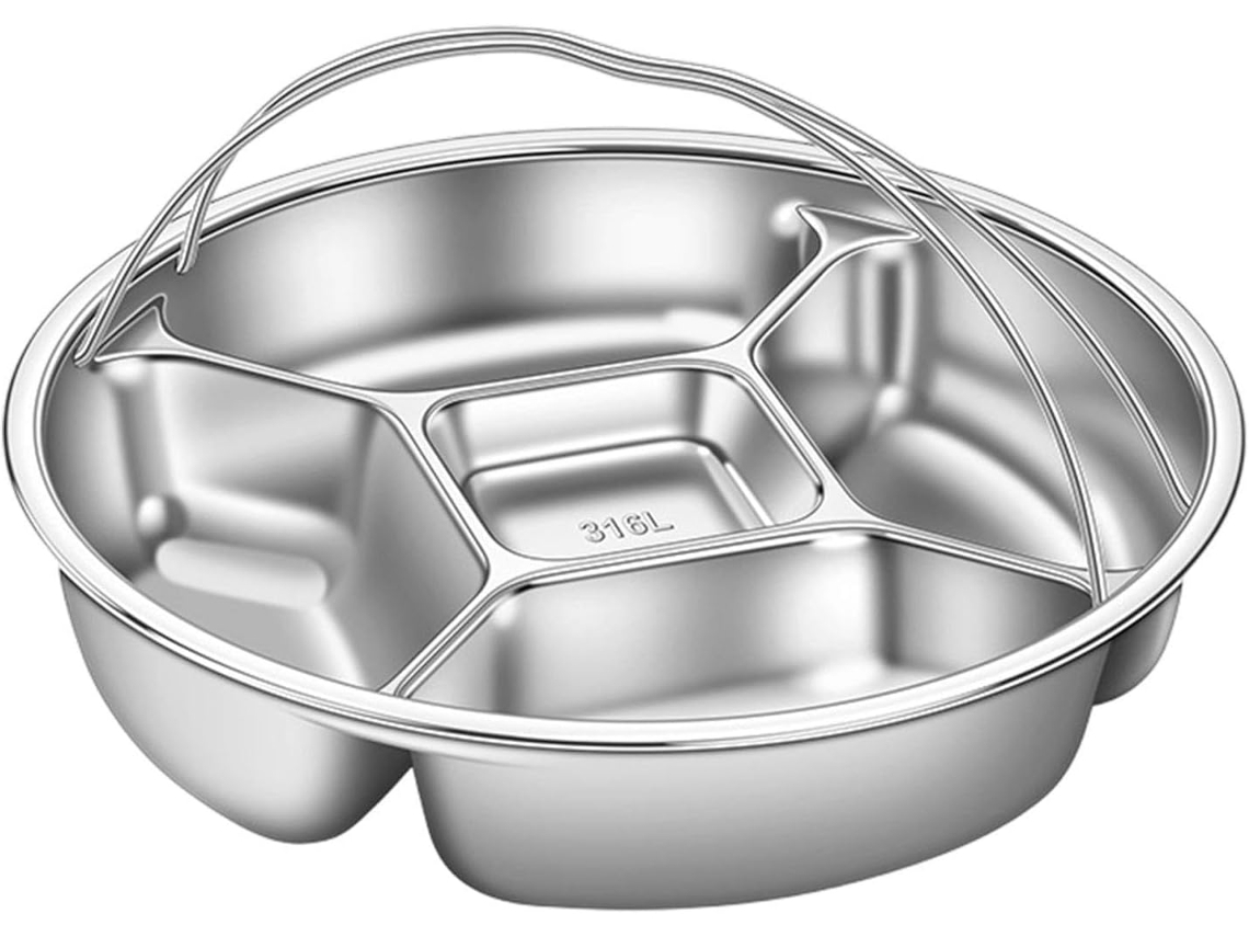 Bandeja De Vapor Compartimentada Para Alimentos