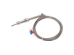 Sonda de Termopar Tipo K com Mola de Compressão Fio Blindado para Medição de Temperatura Industrial 0-400℃ YURU