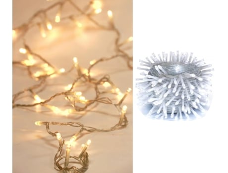 Luzes de Corda Led Plugue Externo em 8 Modos Cabo Transparente com Decoração de Temporizador para Árvore de Natal Várias Cores SELEOK