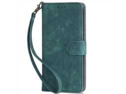Capa Flip Para Celular, Capa Completa Em Couro.verde Com Cordão - Redmi Note 14 Pro Plus