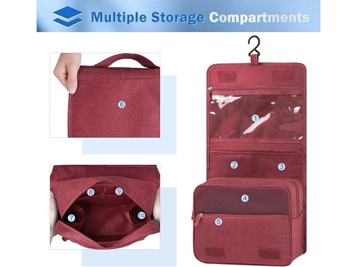 Bolsa Toilete Suspensa Dobrável com Gancho, Viagem Unissex ZYBLSSBB
