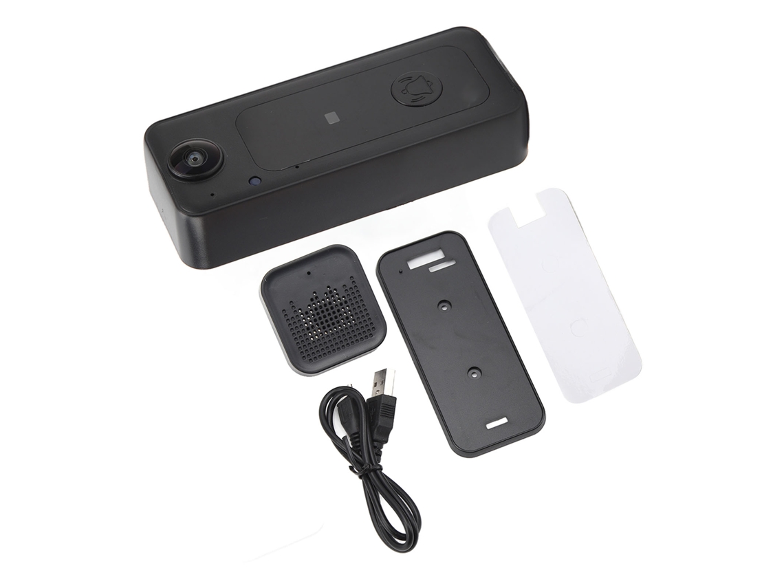 2026 timbre de Porta Inteligente com Câmera Hd, Wifi e Controle Remoto, Visual Sem Fio