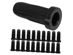 Lurrose Conjunto De 40 Rodízios Para Cadeira Escritório Com Mola Borracha, Diâmetro Do Furo De 8mm, Redução De Ruído E
