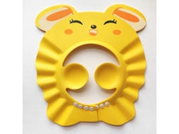 2026 gorro de Baño para Bebé Ajustable Impermeable Con Protección de Oídos Gorro de Champú Amarelo