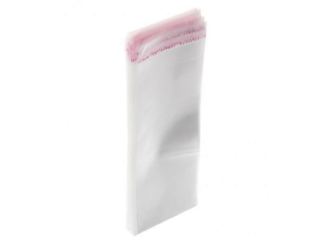 Pacote Com 3 A 6 Unidades De 100 Sacos De Celofane Transparentes E Planos, Autoadesivos, Para Alimentos E Doces, 8,5 X Aquaforge