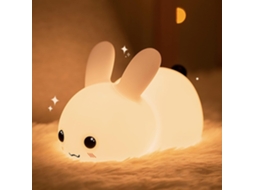 Luminária Noturna Led Recarregável Para Quarto Em Formato De Coelho