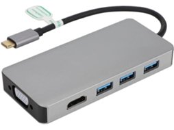 Adaptador Multifuncional Tipo C, Hub De Estação Acoplamento Em