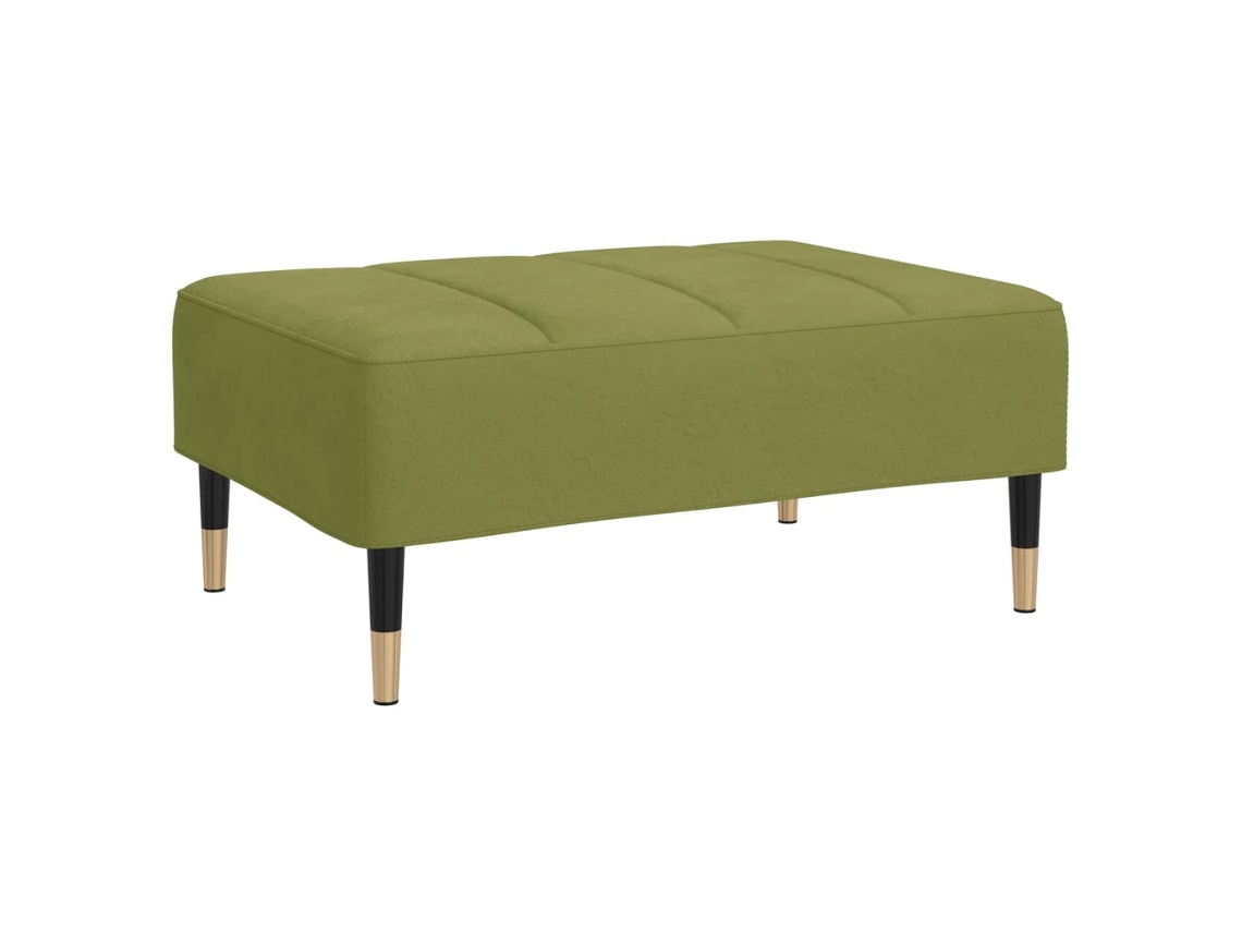 Apoio de Pés 78x56x32 Cm Veludo Verde claro MAISON EXCLUSIVE