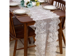 Mantel De Encaje Blanco 17x118 Pulgadas 2 Paquetes Mantel De Encaje Clásico Para Eventos Y Uso Diario