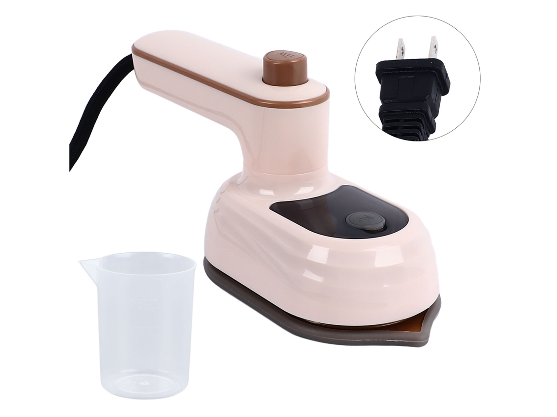 Ferro de Vapor Elétrico Portátil Mini Plegable Giratório Máquina de Passar Roupas BRANCO