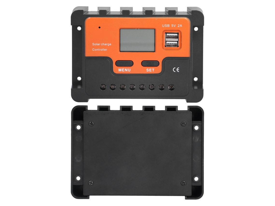Regulador De Carga Solar Dbs12: 12v/24v 20a, 3 Etapas Pwm, Display Lcd, Abs