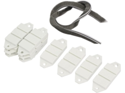 10 Peças de Bloco Plástico À Prova Vento para Janela Deslizante, 79 Mm X 30 8 com Fita Vedação CHABERLU