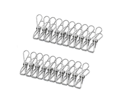 60 Pinças de Roupa de Aço Inoxidável para Lavanderia Clips Resistentes Ao Vento com Alta Elasticidade para Pendurar Roupa