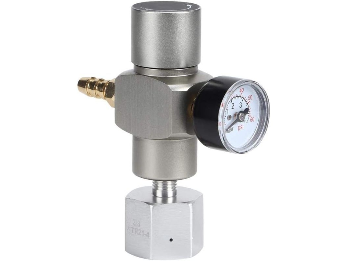 2026 regulador de Presión Co2 Mini 2 En 1 Con Adaptador 3/8 a Tr21.4 para Sodastream