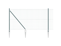 Conjunto 1 Cerca Externa Vidaxl Verde Aço (25 X 1,2 M)