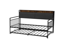 Estrutura De Sofá Cama Succebuy Metal 196 X 115 X 114 Cm Com Estação De Carregamento