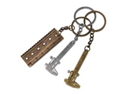 Conjunto De 3 Paquímetros Vernier Dentes Retos Para Chaveiro,