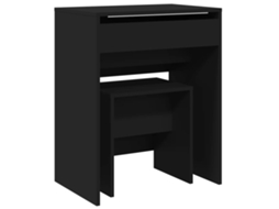 Dressing Table, Dressing Tables Vidaxl Preto Madeira (n/a)