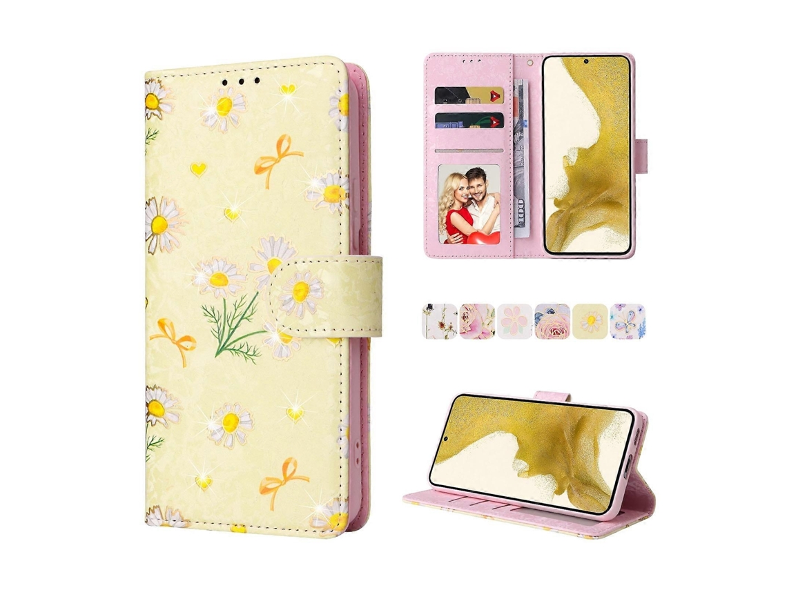 Capa Couro Bloqueio Rfid Para Samsung Galaxy S22 Plus, Elysve