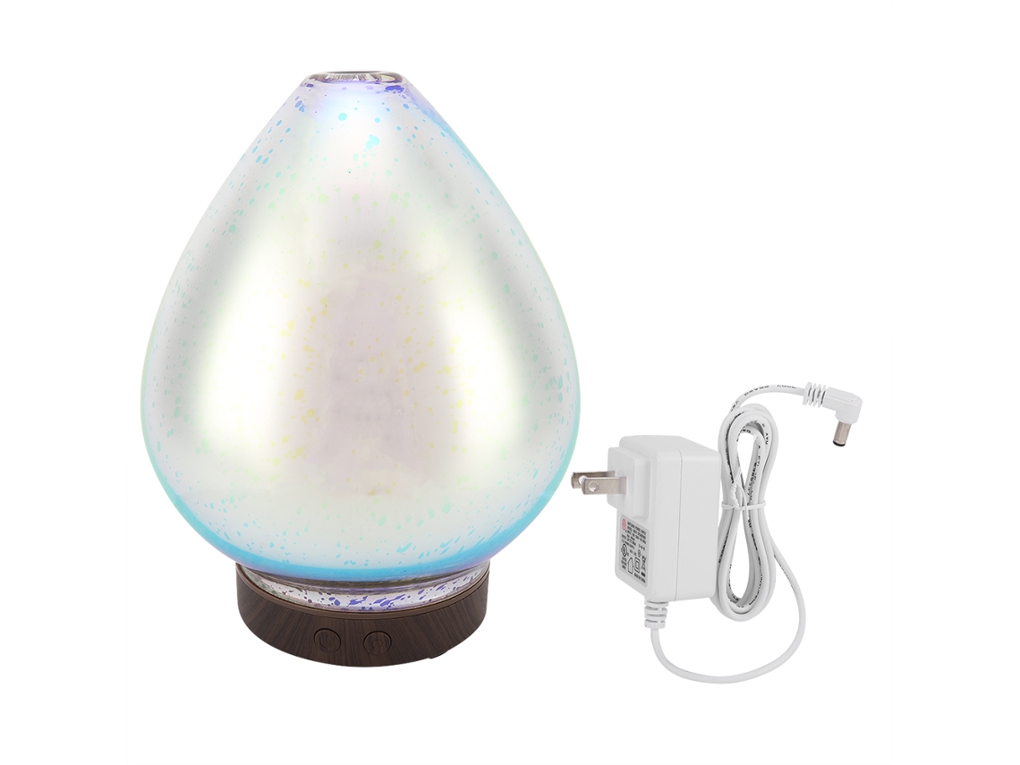 Difusor ultrassônico de aromaterapia de 100 ml com luz LED e umidificador (plugue americano)