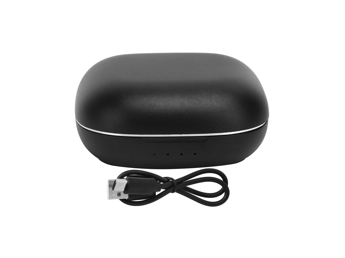 Fone de Ouvido Mali Bluetooth Sem Fio com Redução de Ruído, para Esportes, IOS/Android, Preto