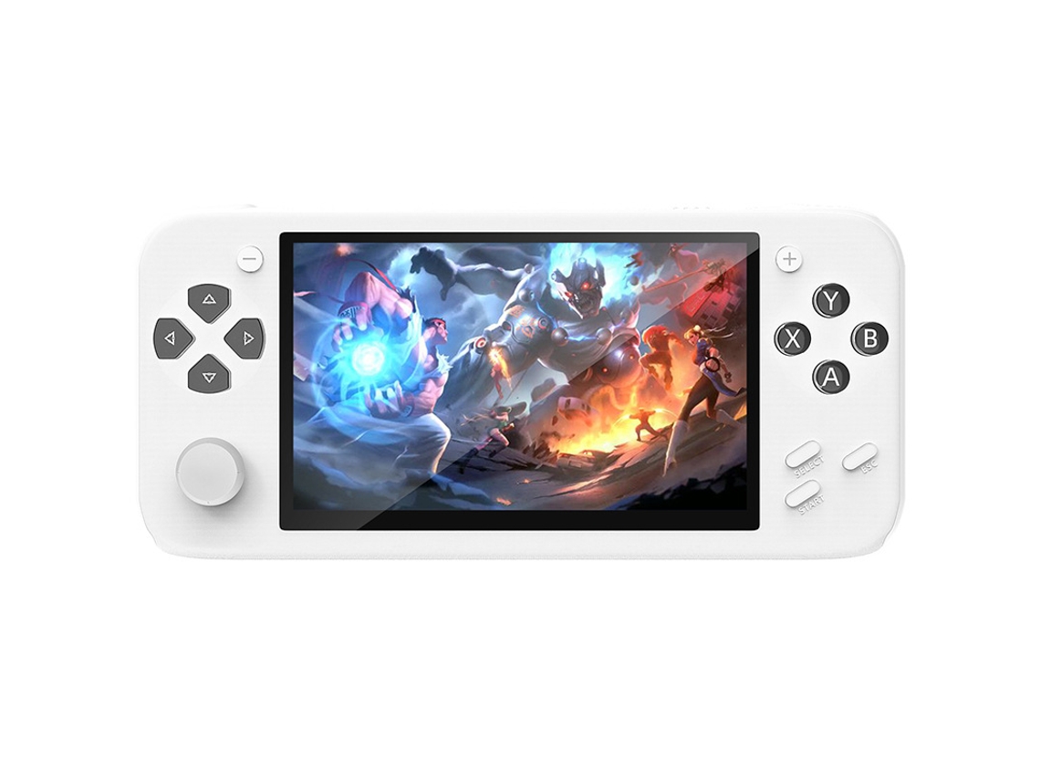 Consola De Jogos Portáteis Retrô Hd Tela Colorida De 4,3 Polegadas Cuich (branco)