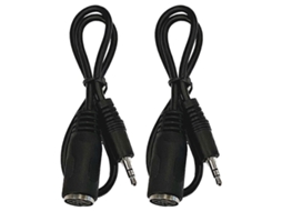 Pacote Com 2 Adaptadores Midi Tipo A Para 3,5 Mm Cabo De 50 Cm (20 Polegadas) E Áudio - Wellngs -aquaforge