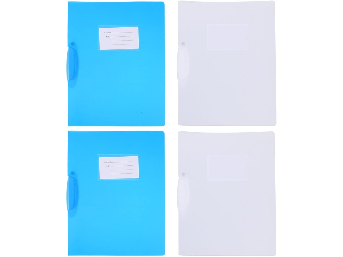 Conjunto Homsfou de 4 pastas giratórias para documentos e arquivos de desktop, pastas de plástico.