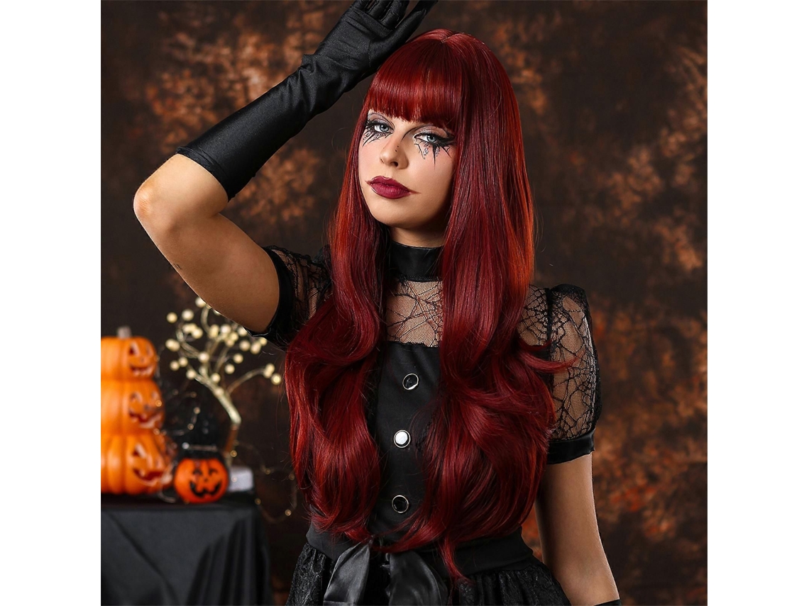 Peruca Feminina para Cosplay de Halloween, Peruca Festiva, Peruca Realista e Sexy com Aparência Natural para Mulheres. TAISHENGDA