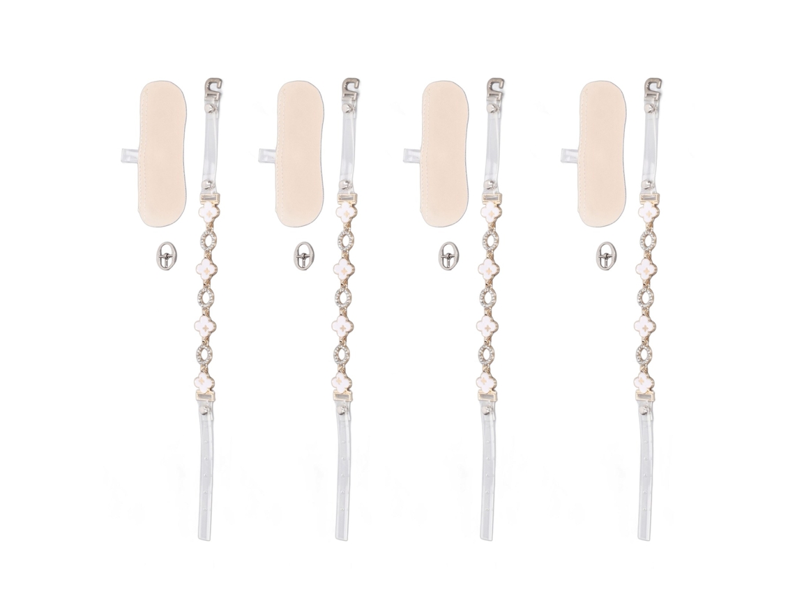 2 Pares De Cintas Elásticas Para Tacones Ocultos Y Desmontáveis