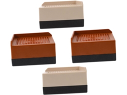 Shineofi Conjunto De 4-elevadores Móveis Resistentes Antiderrapantes Para Camas, Mesas, Sofás, Armários E Mais