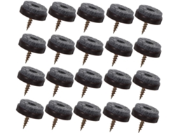 Toddmomy Protetores De Pés Móveis Redondos Antiderrapantes Feltro Marrom 22mm Para Pisos Rígidos, Protetores De Pés