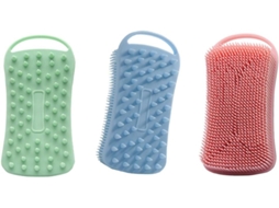 Lurelia Kit De 3 Escovas De Silicone Para Banho De Cuidado Corporal, Massagem Suave E Portátil, Uso Diário Prático