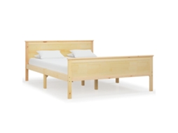 Bed Frame, Bed Frames Vidaxl Marrom Madeira De Pinho (120 X 200 Cm)