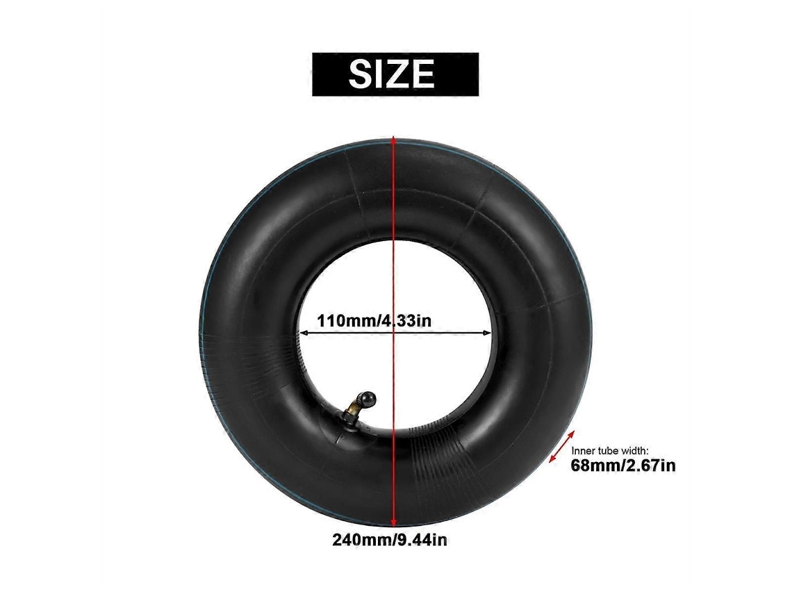 2 Câmaras De Ar 4.10/3.50-4 Polegadas Para Carrinho De Mão, Jardim E Cortador De Grama-zscy