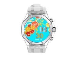 (branco) Smartwatch Bluetooth Com Tela Amoled De 1,43 Polegadas, Resistência À Água Ip67 E Monitoramento De Saúde