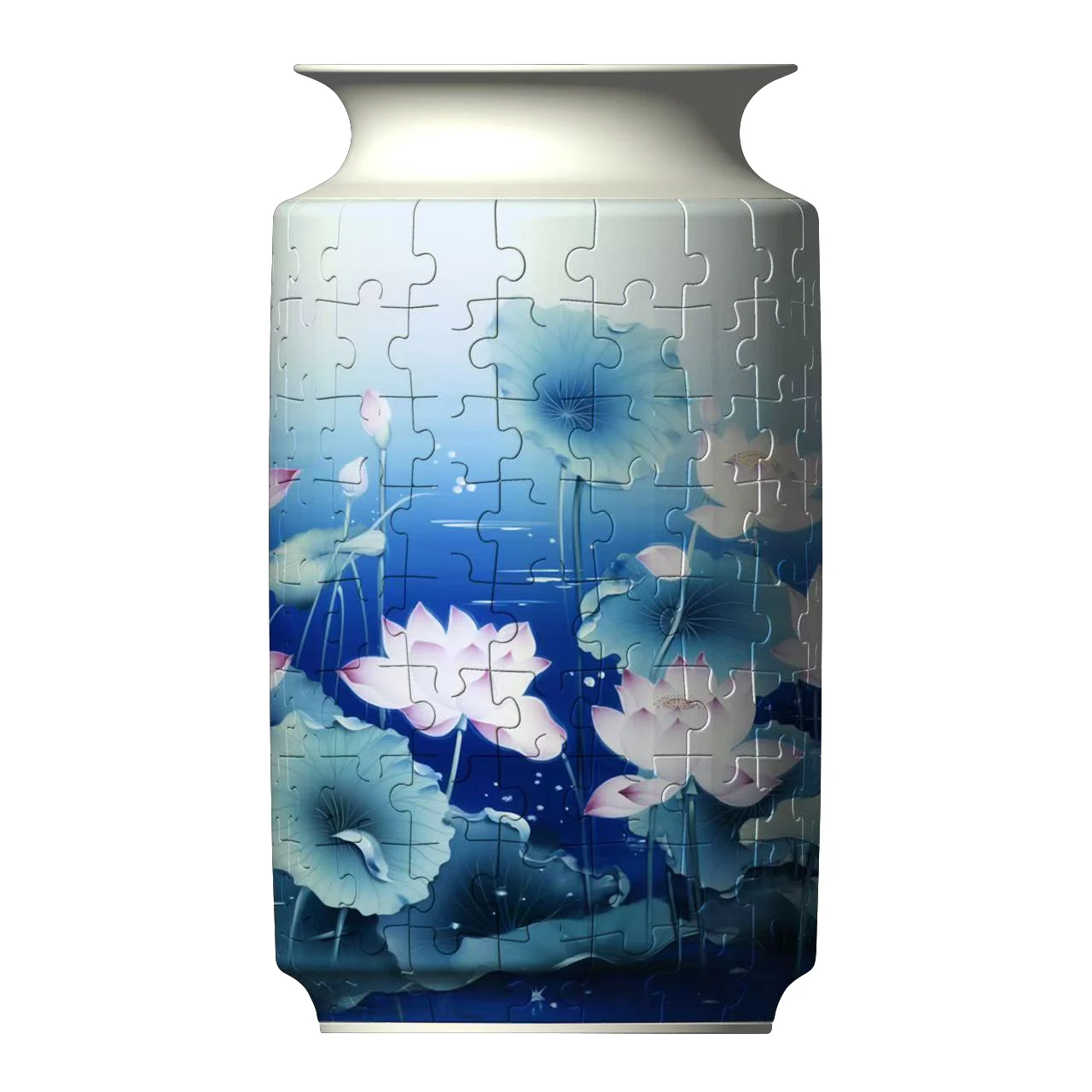 Vaso de Quebra cabeça 3d, Brinquedo Educativo de Plástico para Montar, Decoração para Casa MDUG