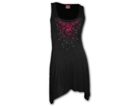 Vestido Blood Rose  SPIRAL (3XL - Viscose - Preto)