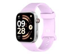Bracelete Para Redmi Watch 6 / 5 / 4 - Silicone Respirável - Cor Sólida Lilás